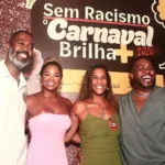 O lançamento da campanha ‘Sem Racismo o Carnaval Brilha Mais’ foi palco para apresentação do material gráfico educativo e informativo da mobilização e a assinatura do Termo de Cooperação Técnica assinado com a Liga Independente do grupo A do Rio de Janeiro . Foto: Rafael Caetano/MIR